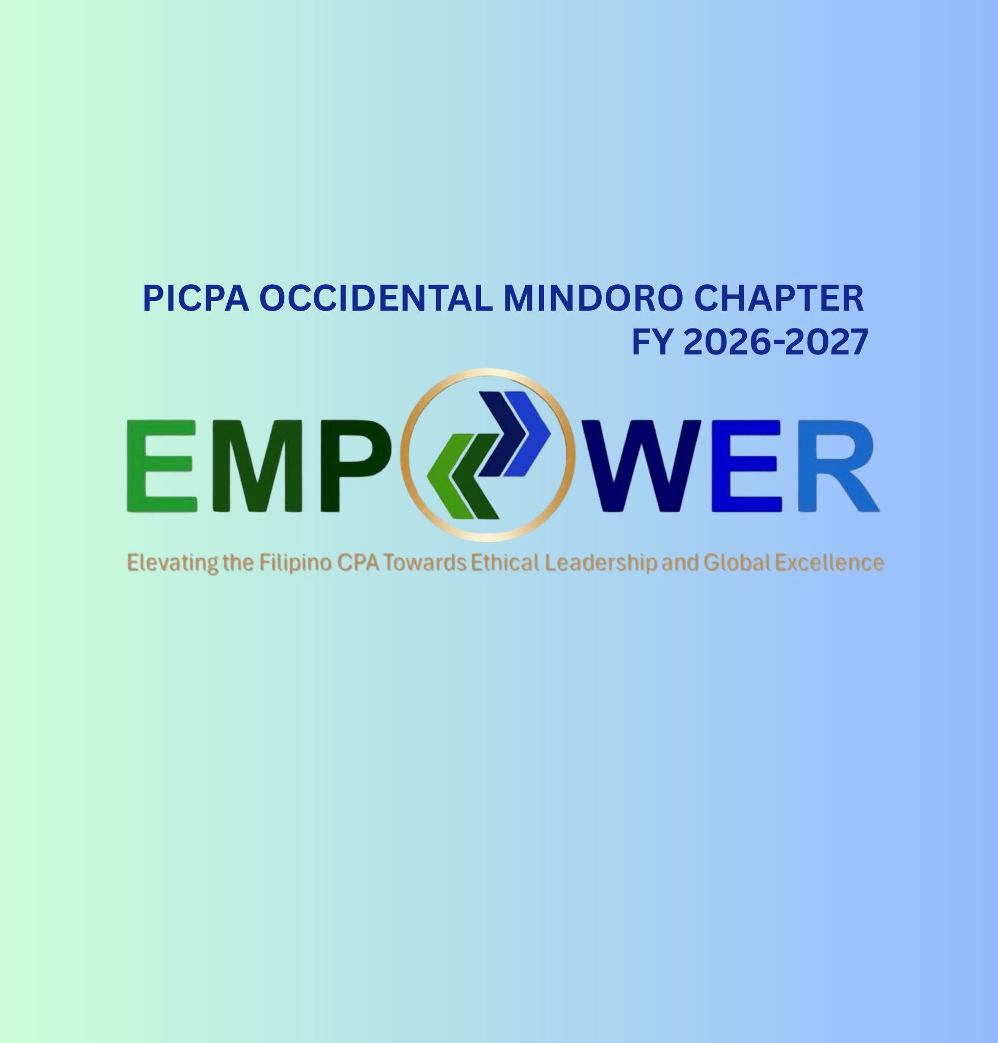 PICPA Occidental Mindoro Chapter FY 2026-2027 EMPOWER graphic